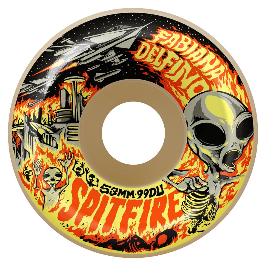 Spitfire Formula Four Conical Full Fabiana Invasion 54mm 99a Skateboard Wheels