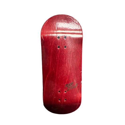 RedWolf “Blank” Red Fingerboard Deck