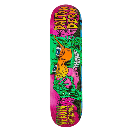 Heroin Dalton Dern Skeleton 8.5" Skateboard Deck