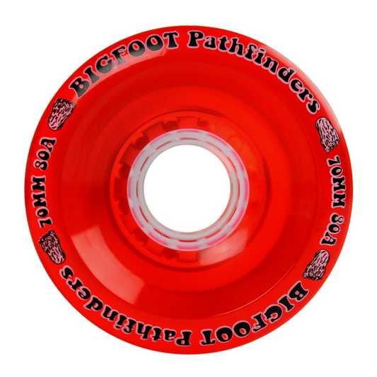 Paradise Path Finders Red 70mm 80a Skateboard Wheels