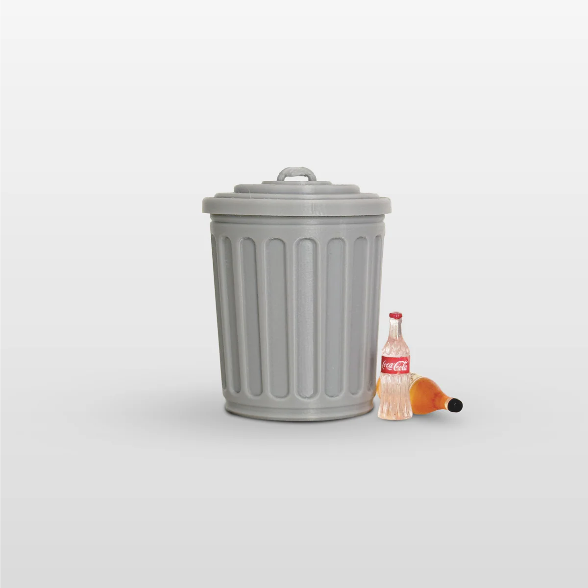 Silent Obstacles Trash Can + 2 Mini Bottles Fingerboard Obstacle