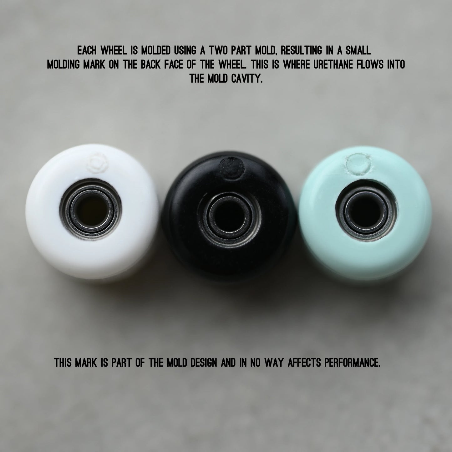 Deli Decks Bone White 95a Fingerboard Wheels (CHOOSE SHAPE)