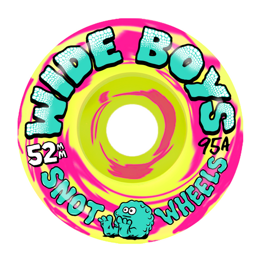 Snot Wide Boys Yellow/Pink 52mm Skateboard Wheels