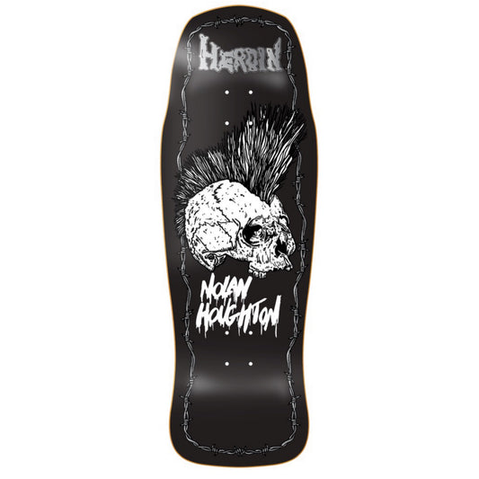 Heroin Nolan Houghton KO2 Skull 10.25" Shaped Skateboard Deck