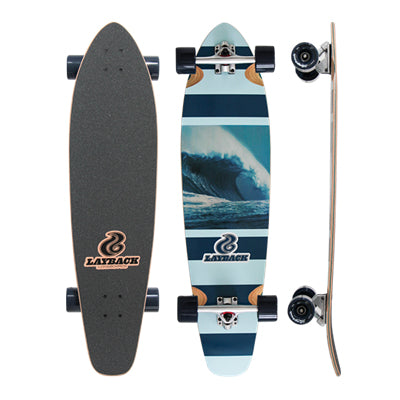 Layback Storm Chaser Kick Tail 9.75" Longboard Complete
