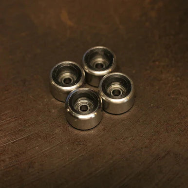 Flatface Stainless Steel Black Core Fingerboard Wheels