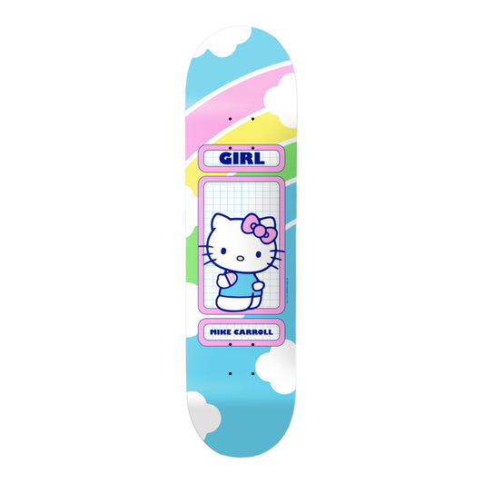 Girl Carrol Hello Kitty Rainbow Edition 8.5" Skateboard Deck