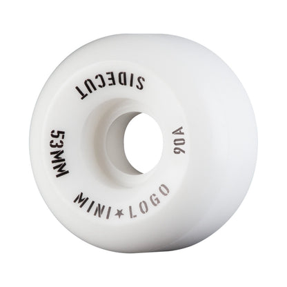 Mini Logo Hybrid Sidecut White 90a Skateboard Wheels (CHOOSE SIZE)