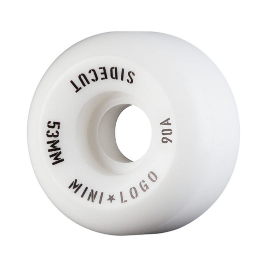 Mini Logo Hybrid Sidecut White 90a Skateboard Wheels (CHOOSE SIZE)
