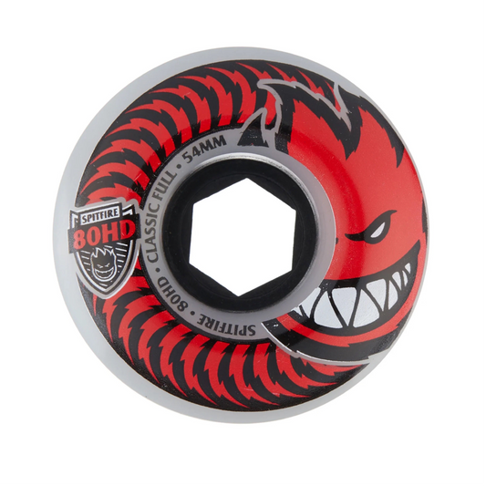 Spitfire Charger Classic Clear/Red Cruiser Skateboard Wheels (CHOOSE SIZE)