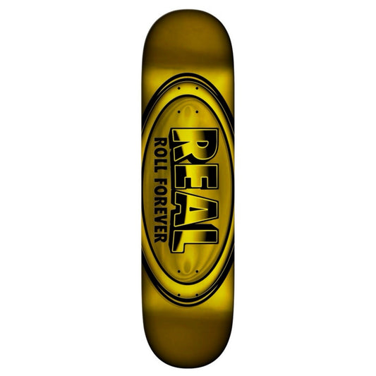 Real Team DBX Oval Yellow Foil 8.38" Skateboard Deck