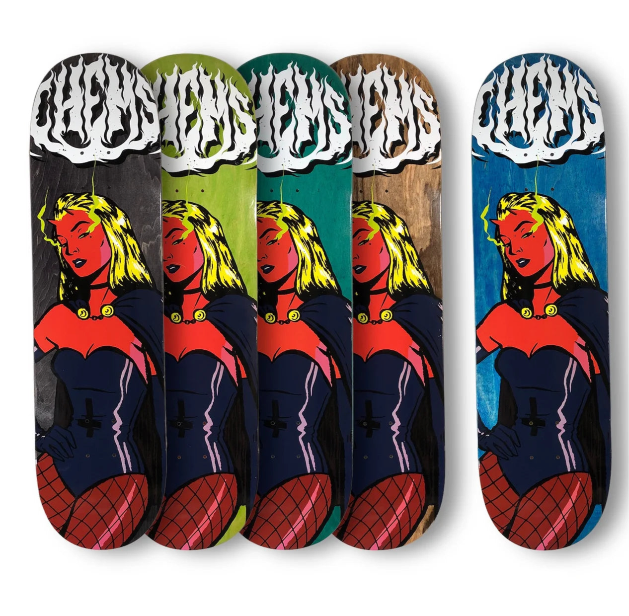 Chems Devil Girl - Cryptid Series Skateboard Deck 8.5"