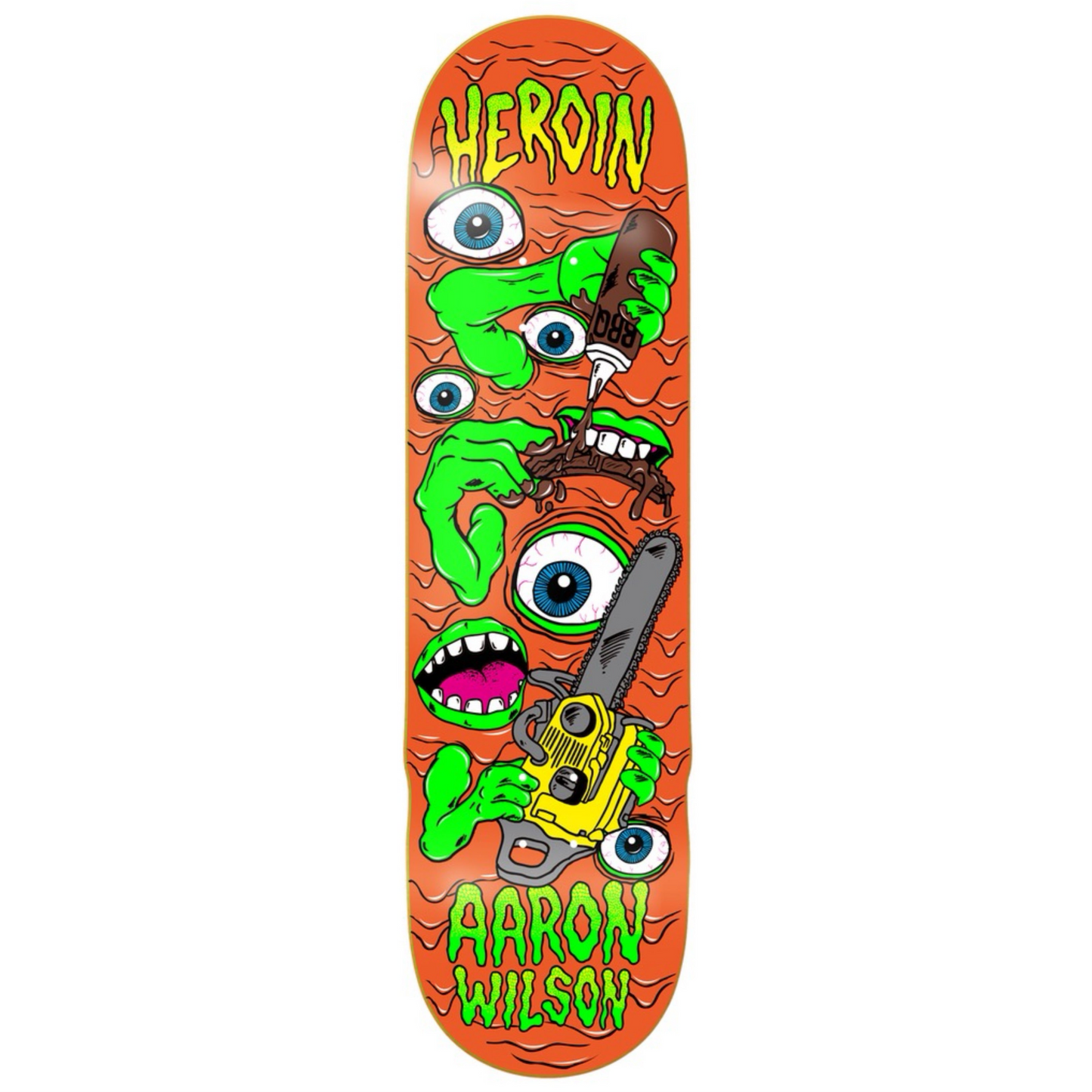 Heroin Aaron Wilson Mutate or Die 8.5" Skateboard Deck