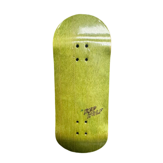 RedWolf “Blank” Green Fingerboard Deck