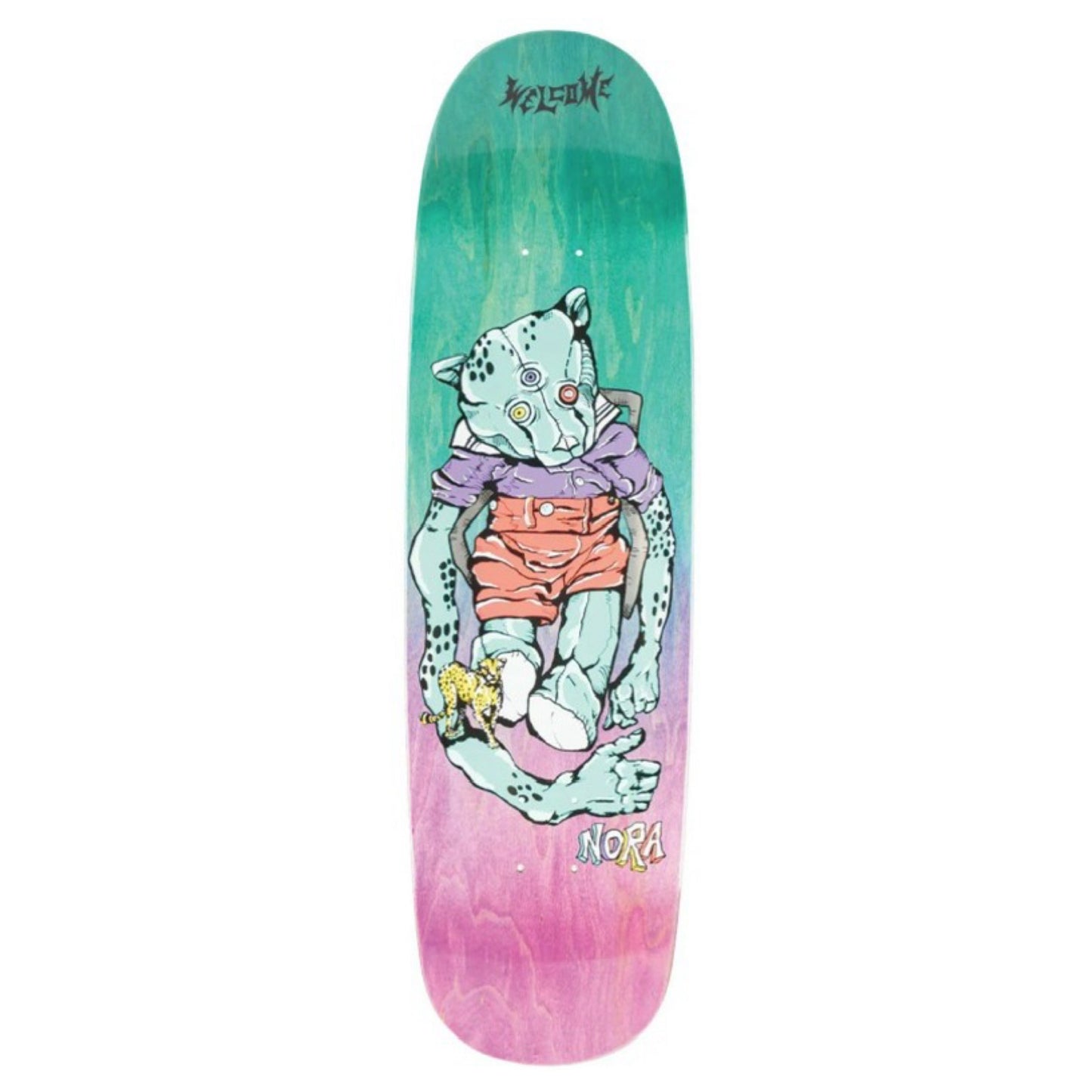 Welcome Nora Teddy On Sphynx Shape 8.88" Skateboard Deck