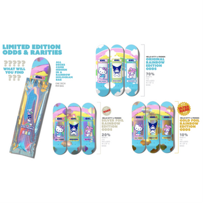 Girl Malto Hello Kitty Rainbow Edition 8.25" Skateboard Deck