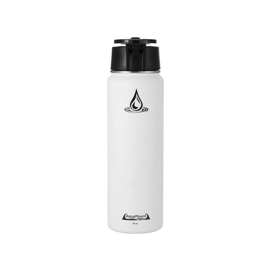 Aquamount Pro Coastal White 24oz Water Bottle/Phone Mount
