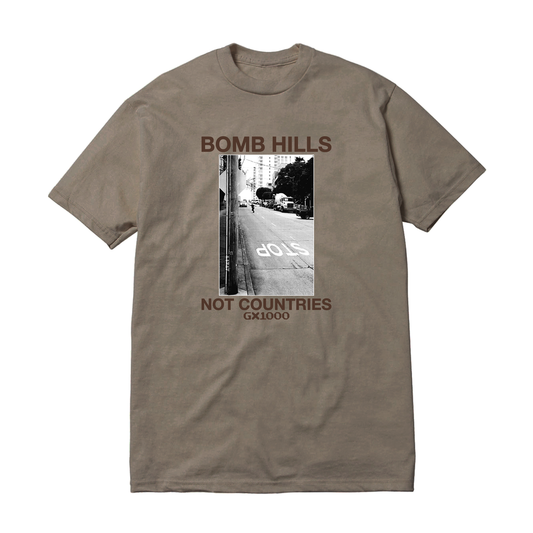 GX1000 Bomb Hills Not Countries Green/Brown T-Shirt