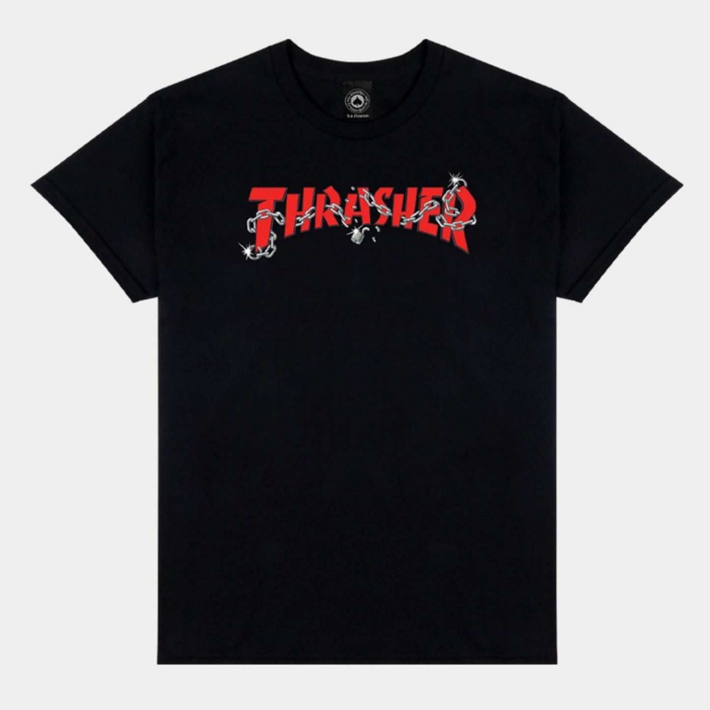 Thrasher Chains by Daniel Shepard T-Shirt Black