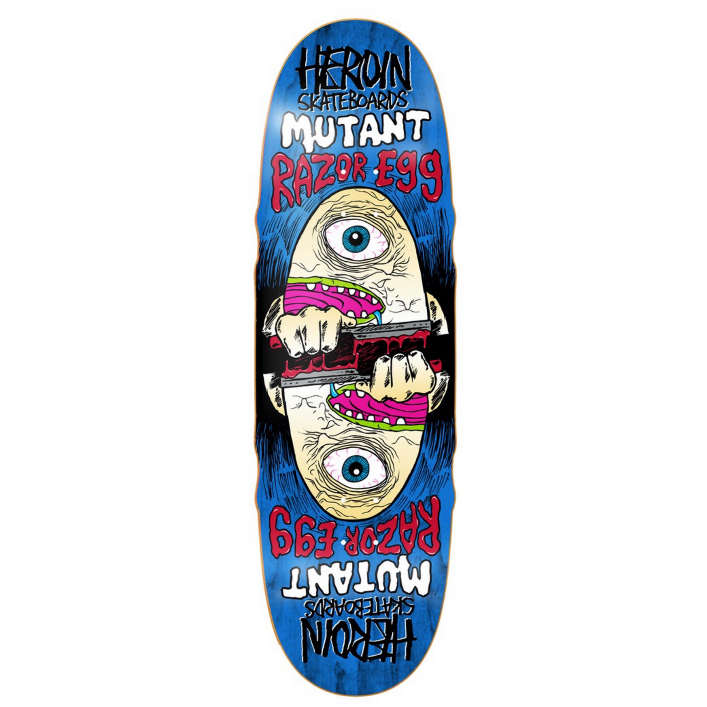 Heroin Mutant Razor Egg 9.5" Skateboard Deck