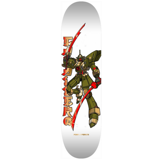 Powell Caballero Gundam White/Gold Foil 8.25" Skateboard Deck