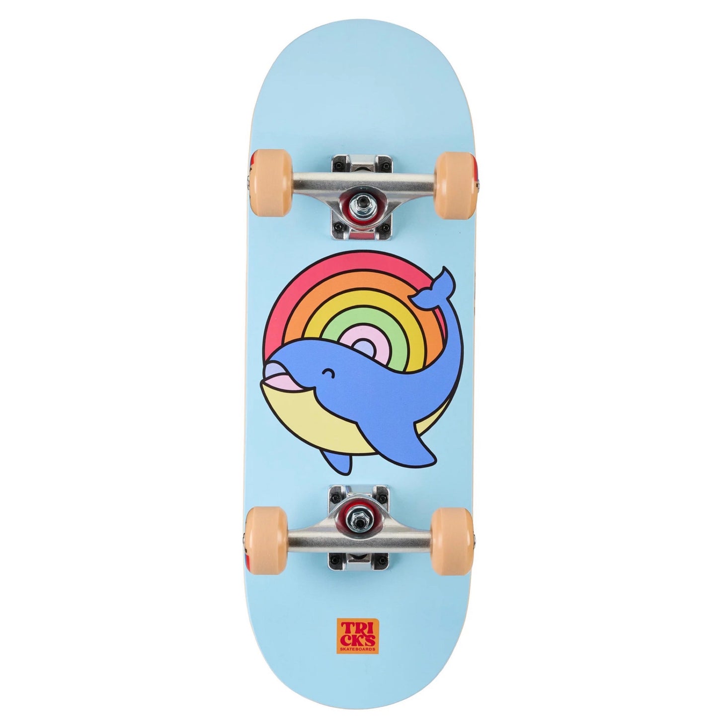 Tricks- Whale Foam Top 7.87" Skateboard Complete