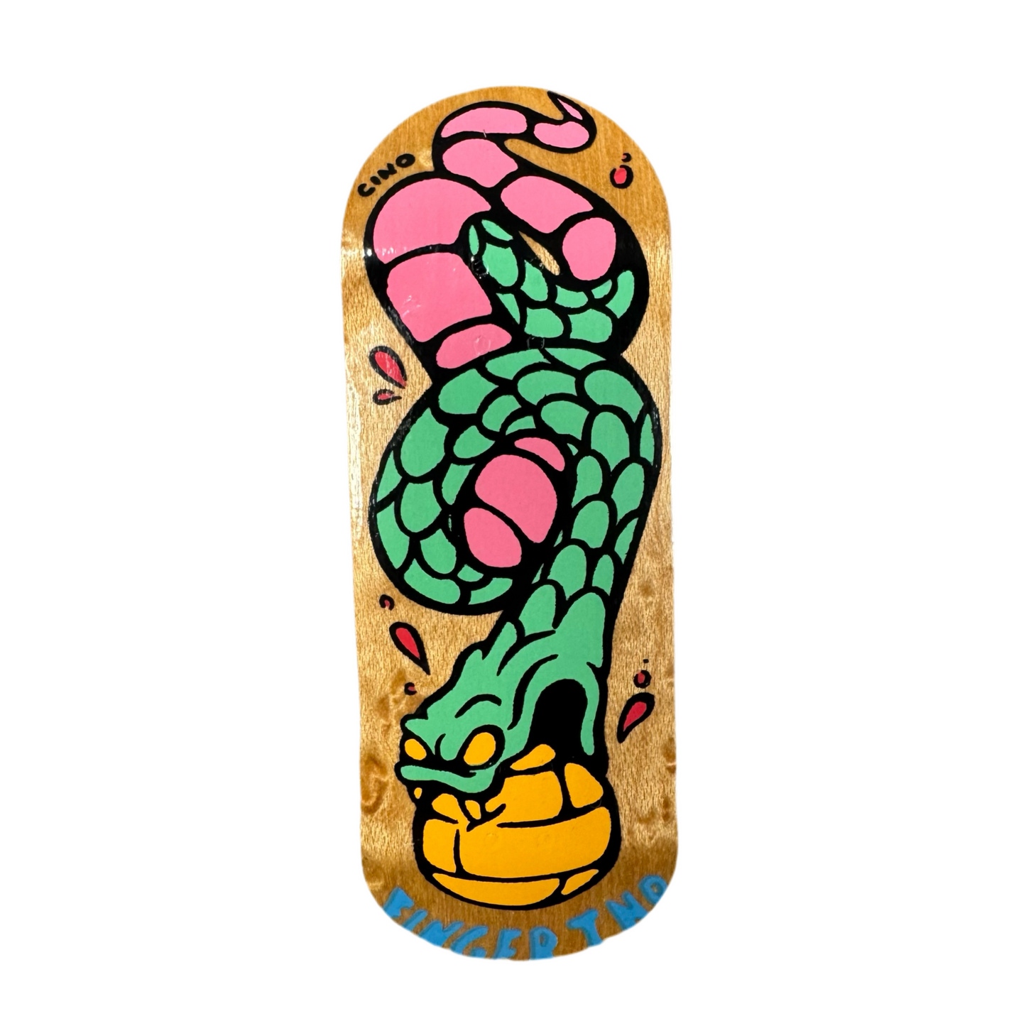 Finger Industries x Cino Snake 34mm Fingerboard Deck