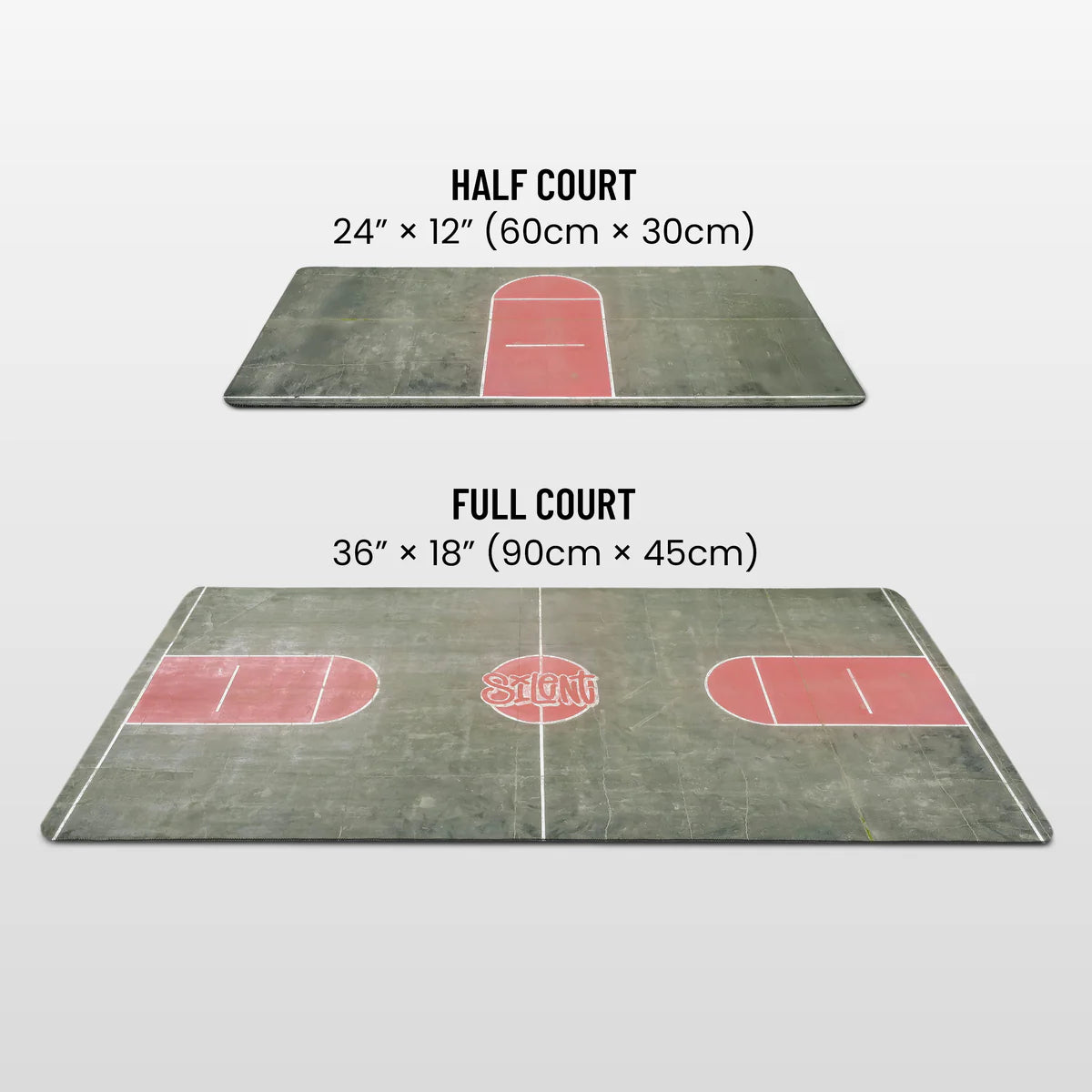 Silent Obstacles Silent Basketball Full Court Pad Fingerboard Surface