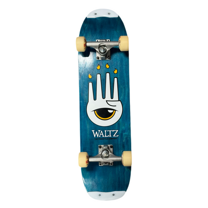 Waltz Freestyle Eye Hand Teal Skateboard Complete