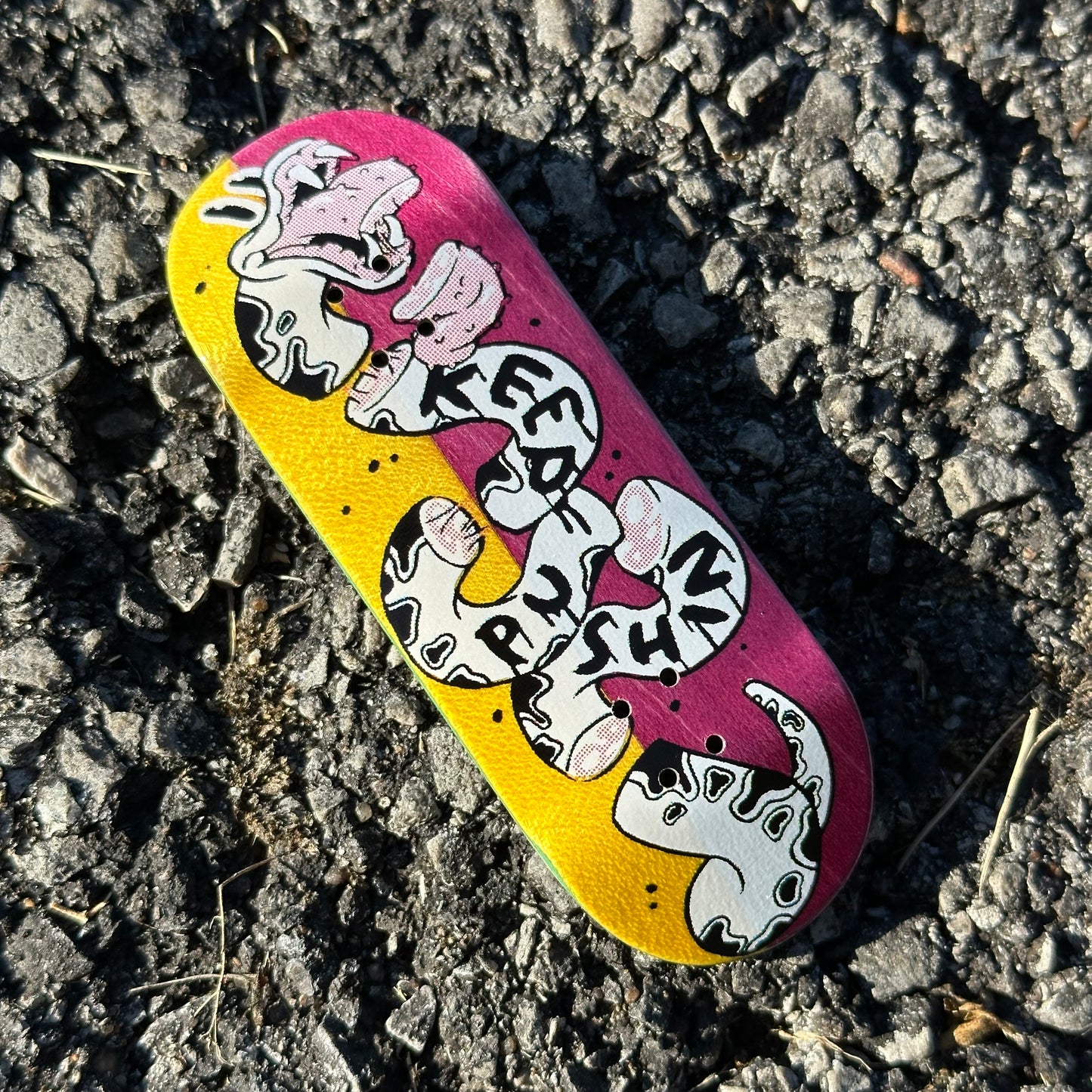 Chems “Keep Pushing” (Split Bottom Ply) Fingerboard Deck