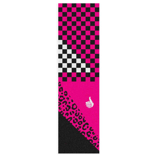 Bro Style Choice Arisa Checker Pink Skateboard Grip Tape 9" x 33"