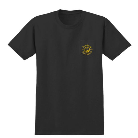 Anti-Hero Pigeon Motion Pocket T-Shirt Charcoal