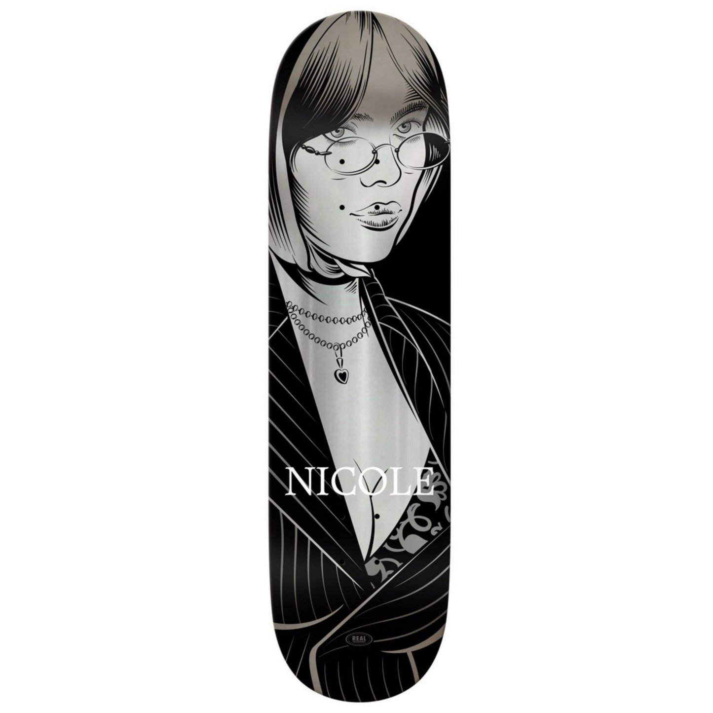Real Nicole Crush Twin Nose 8.5" Skateboard Deck