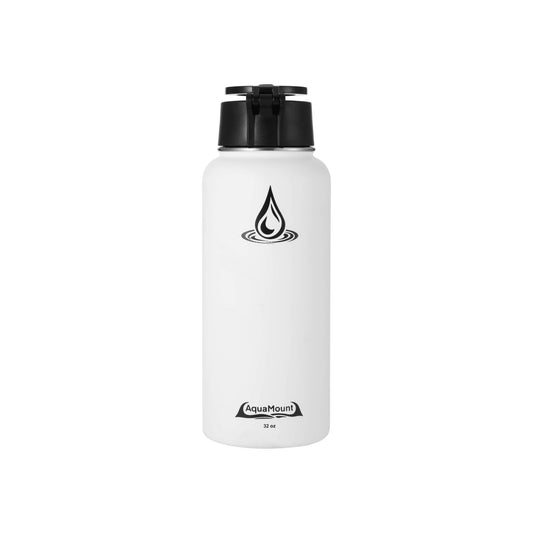 Aquamount Pro Coastal White 32oz Water Bottle/Phone Mount