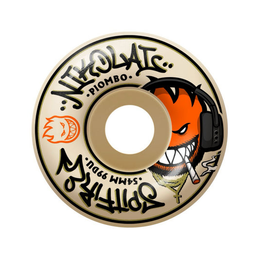 Spitfire Formula Four Nikolai Piombo 54mm x 99a Classic Skateboard Wheels