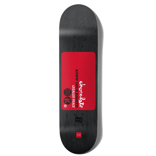 Chocolate Perez Know Your Rights 8.0" SymmetricalSkateboard Deck