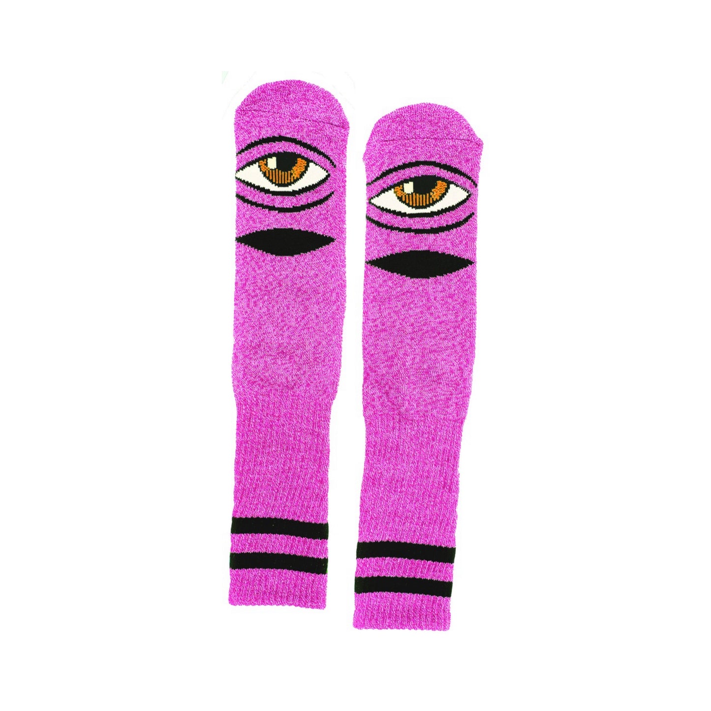 Toy Machine Heather Sect Eye Neon Pink Socks