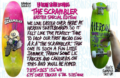 Heroin Team The Scrambler 7.87" Skateboard Deck