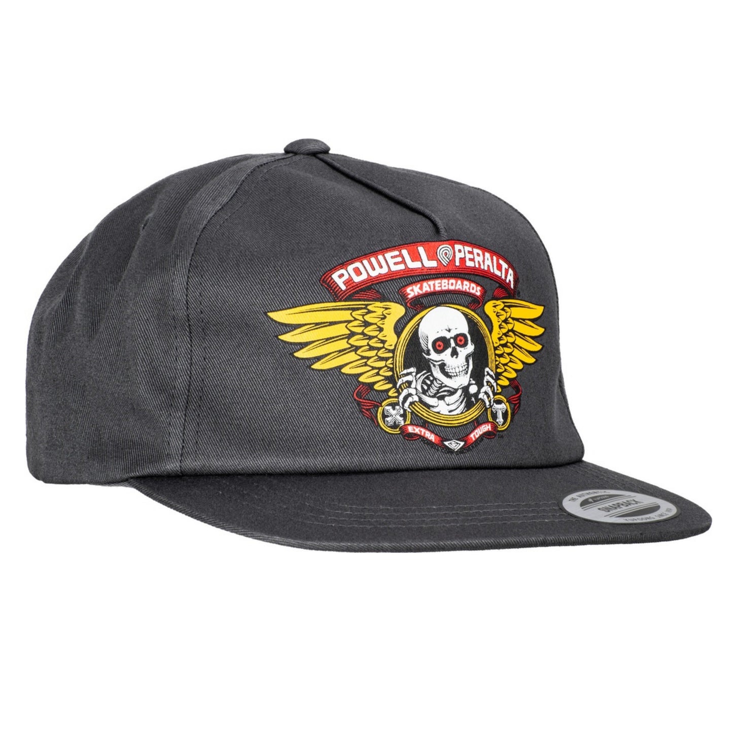 Powell Winged Ripper Charcoal Snapback Hat