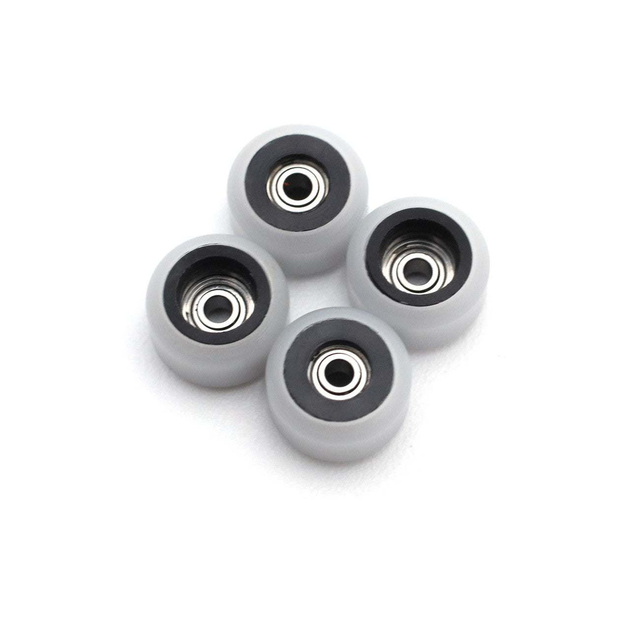 Flatface Dual Durometer V2 Black/White Fingerboard Wheels