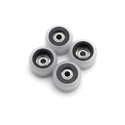 Flatface Dual Durometer V2 Black/White Fingerboard Wheels