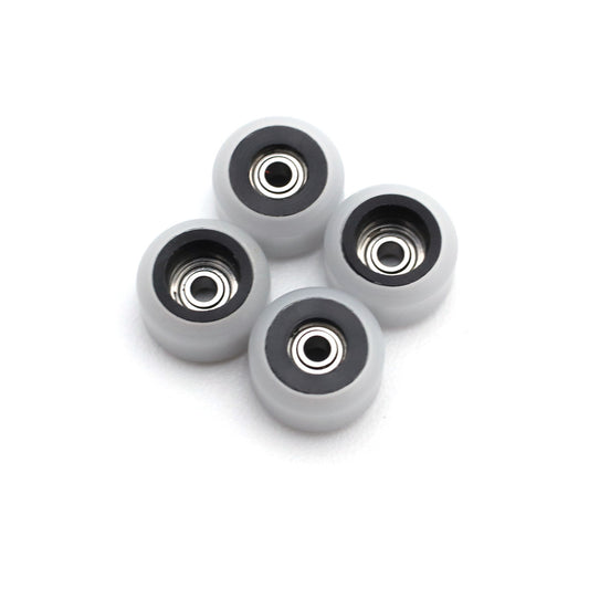 Flatface Dual Durometer V2 Black/White Fingerboard Wheels