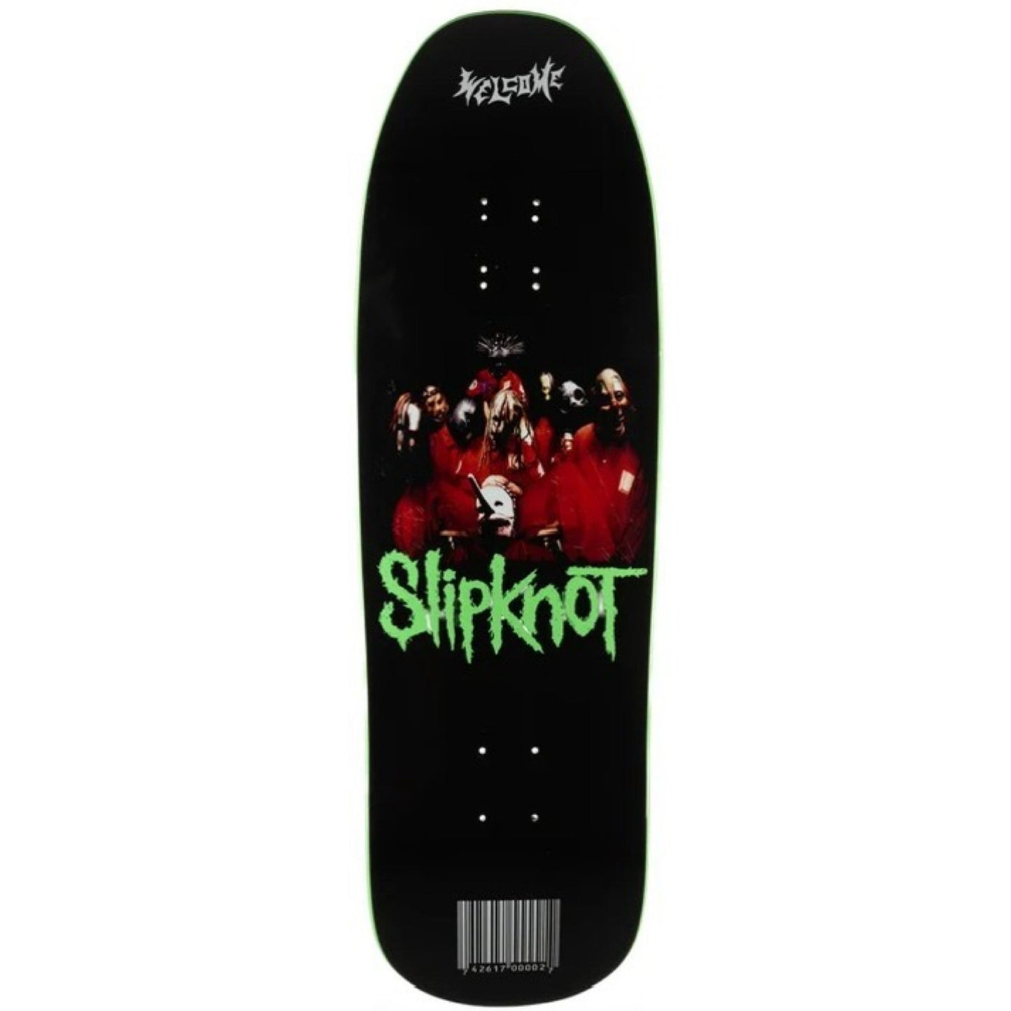 Welcome x Slipknot Self Titled On Gaia Shape 9.67" Skateboard Deck