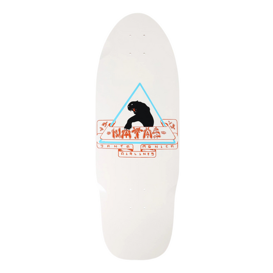 Santa Monica Airlines Natas Panther 1st Edition White Dip 10.0" Skateboard Deck