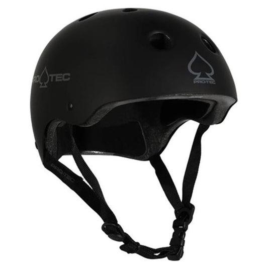 Pro-Tec Classic Certified Matte Black Skateboard Helmet (CHOOSE SIZE)