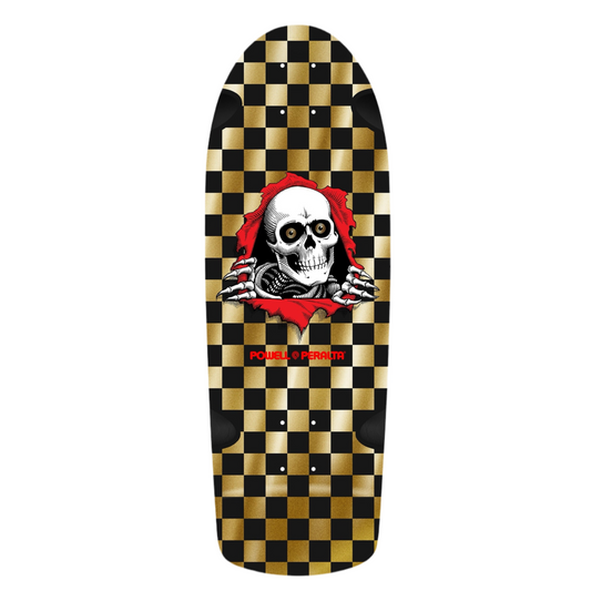 Powell OG Ripper Checker Gold Foil Reissue Skateboard Deck