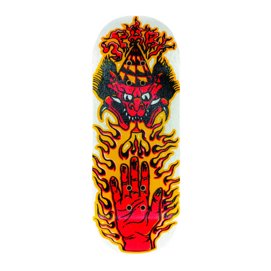 Spark High Mold Demon Flame Fingerboard Deck
