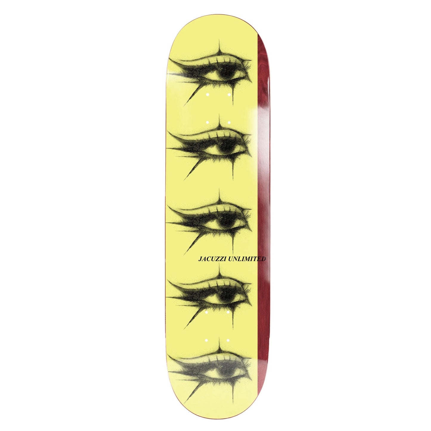 Jacuzzi Eyes Yellow/Burgandy Jet Ski EX7 8.25" Skateboard Deck
