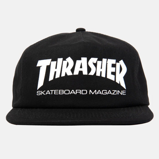 Thrasher Skate Mag Snapback Hat Black/White