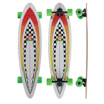 Layback Throwback Pintail 9.75" Longboard Complete